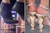 Những mẫu giày cao gót siêu dị của sao Việt