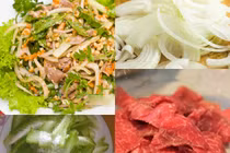 Học làm gỏi bò bóp thấu siêu ngon tại Khoảng lặng Hương Sen