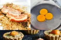 Thán phục tài làm bánh trứng muối thịt của ông bố Việt