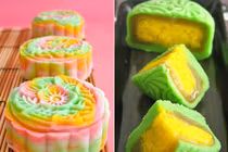 Cách làm bánh trung thu 7 màu cầu vồng