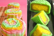 Cách làm bánh trung thu 7 màu cầu vồng
