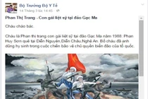 Con gái liệt sĩ Gạc Ma tỏa sáng nhờ... Bộ trưởng Y tế