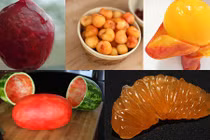 Thèm chảy nước miếng khi ngắm những trái cây lột vỏ.