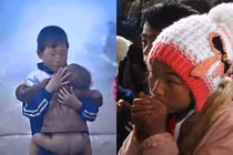 Xót xa những đứa trẻ vùng cao co ro chịu rét