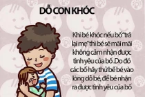 Cách chăm sóc con cho các ông bố khi vợ vắng nhà