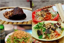 Ăn nộm Lim tỏi chiên độc đáo kiểu Hà Thành