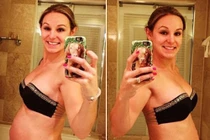 Kinh ngạc bà bầu 30 tuần khoe bụng 6 múi