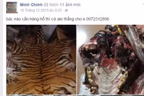 Buôn bán trên facebook xuất hiện mặt hàng...hổ, gấu, đại bàng