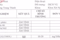 Giấy khám sức khỏe lái xe của Bệnh viện Nguyễn Tri Phương bị làm giả