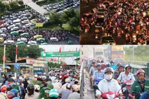 Đường về sân bay, bến xe...kẹt cứng trước kỳ nghỉ lễ 2/9