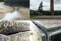 Cận cảnh công trình tưởng niệm liệt sĩ ở Sài Gòn xuống cấp nặng