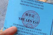 Vé đi thử tàu Cát Linh-Hà Đông in chữ TQ: Phê bình tổng thầu