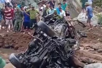 Tìm thấy xe chở 2 chiến sỹ biên phòng sau hơn 1 năm bị lũ cuốn