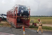 Hà Nội: Đường cao tốc Pháp Vân - Cầu Giẽ ùn tắc kéo dài sau TNGT