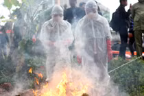 Ảnh: Diễn tập phòng chống cúm A/H7N9 ở Lạng Sơn