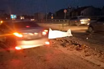 4 ô tô đâm nhau liên hoàn trên đường ra sân bay Nội Bài