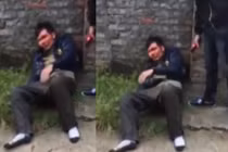 Thanh niên trộm chó bị đánh chảy máu đầu