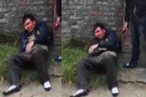 Thanh niên trộm chó bị đánh chảy máu đầu