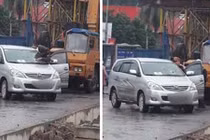 Thực hư "vật lạ" từ đường sắt Cát Linh-Hà Đông rơi thủng kính ô tô?