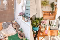 Hô biến ban công nhỏ hẹp thành nơi nghỉ ngơi đẹp mỹ mãn