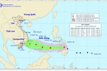 Bão Sanba giật cấp 11 đang tăng tốc vào biển Đông