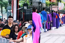 Dòng người xếp hàng dài viếng Lăng Bác ngày Quốc khánh 2/9