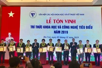 VUSTA long trọng vinh danh 112 trí thức khoa học tiêu biểu năm 2019