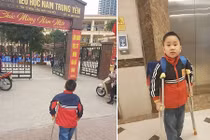 Thông tin mới vụ học sinh tiểu học Nam Trung Yên gãy chân trong trường