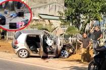 Ô tô con đâm đuôi xe tải, nạn nhân nằm la liệt trên đường