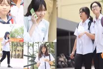 Chùm ảnh: Vẻ đẹp tinh khôi của những nữ sinh đi thi lớp 10