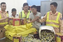 Bắt gọn xe tải vận chuyển 63kg pháo Trung Quốc trong đêm