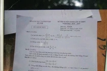 Hà Nội: Thí sinh vào phòng chưa đầy 30 phút, đề thi Toán lọt ra ngoài?