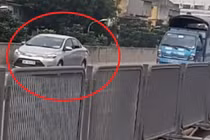 Tài xế đi lùi hàng trăm mét trên đường vành đai 3 bị xử lý