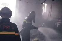 Cận cảnh hiện trường vụ cháy khách sạn Moonview, Hà Nội