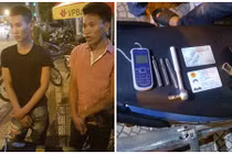 Đang đi “kiếm ăn”, hai đạo chích bị cảnh sát 141 HN bắt giữ