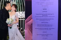 Thực đơn trong tiệc cưới của Cường Đô La, Trường Giang và sao Việt: Ai "khủng" nhất?
