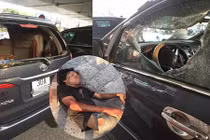 Hà Nội: Đưa thanh niên đập kính ô tô đi bệnh viện tâm thần