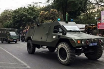 Triển khai xe bọc thép bảo vệ Hội nghị thượng đỉnh Mỹ - Triều