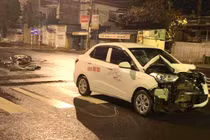 Trung úy công an tử vong sau khi va chạm với ôtô