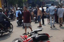 Thanh niên nghi giật giây chuyền người đi đường rồi gây tai nạn tử vong