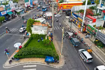 Cận cảnh căn nhà 4 mặt tiền giữa ngã tư ở Sài Gòn được đền bù 5,1 tỉ đồng