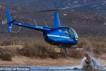 Hà mã hung hăng phi thân tấn công trực thăng