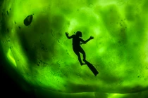 Kỳ ảo vẻ đẹp cực quang dưới làn nước biển