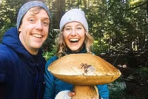 Kỳ lạ cây nấm to hơn đầu người, nặng tới 3kg