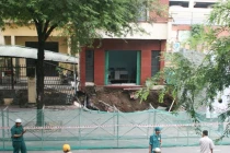 Công trình của “Cường đôla” bị ngưng thi công vì hố tử thần