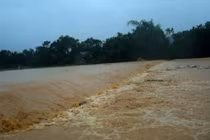 Sông Srêpok mực nước lên cao, dễ gây lũ lớn