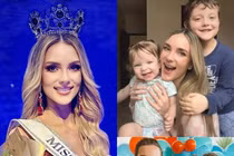 Nhan sắc ngọt ngào của bà mẹ 2 con dự thi Hoa hậu Hoàn vũ