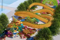 Làm thế nào để chụp hình rồng bay như thật trên Đường hoa Nguyễn Huệ?