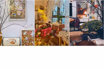 Căn hộ với chủ đề hương sắc xuân, không gian tràn ngập sắc màu