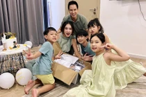 Hotgirl hạnh phúc bên chồng ca sĩ đình đám Vbiz và 4 con